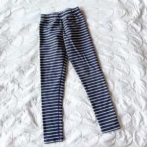 Hanna Andersson Striped Terry Leggings Girls 10